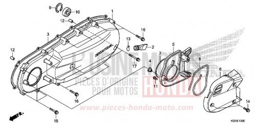 PANNEAU LATERAL GAUCHE SH150G de 2016